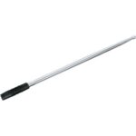 Kuryakyn Chrome Round Grooved Billet Radio Stereo Antenna Harley Touring 89-2017