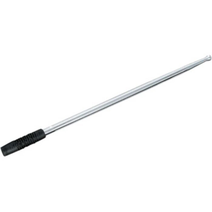 Kuryakyn Chrome Round Grooved Billet Radio Stereo Antenna Harley Touring 89-2017