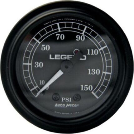 Legend Suspension Black Fairing Mount LED Backlit PSI Air Pressure Gauge Harley