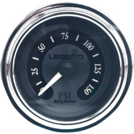 Legend Suspension Titanium Fairing Mount LED Backlit PSI Pressure Gauge Harley