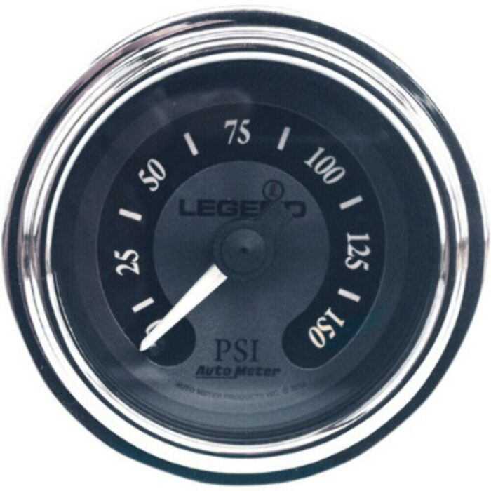 Legend Suspension Titanium Fairing Mount LED Backlit PSI Pressure Gauge Harley