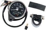 Mechanical Black Face 2240:60 Mini Speedometer Speedo Harley Chopper Bobber