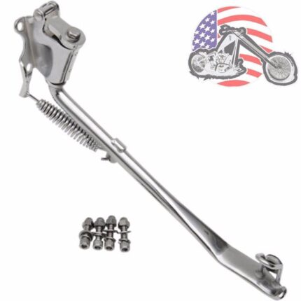 Mid-USA Chrome Kickstand Kit Jiffy Stand Assembly 89-99 Harley Softail 50087-89A