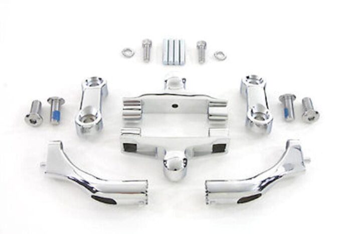 New Adjustable Passenger Footboard Foot Board Mount Mounting Kit Harley Touring