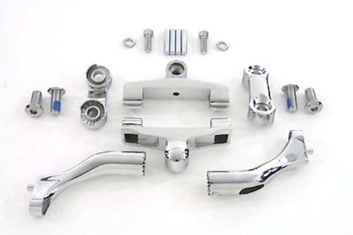 New Adjustable Passenger Footboard Foot Board Mount Mounting Kit Harley Touring