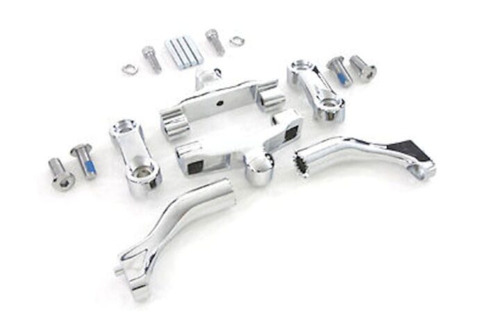 New Adjustable Passenger Footboard Foot Board Mount Mounting Kit Harley Touring