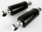 New Black Chrome Height Adjustable Shocks Lowering Kit 2000-2017 Harley Softail