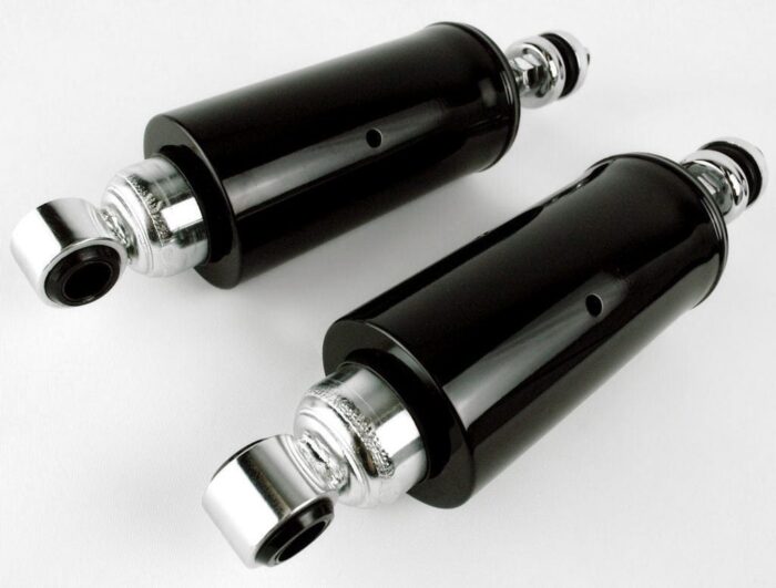 New Black Chrome Height Adjustable Shocks Lowering Kit 2000-2017 Harley Softail