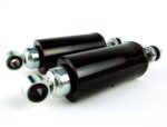 New Black Chrome Height Adjustable Shocks Lowering Kit 2000-2017 Harley Softail