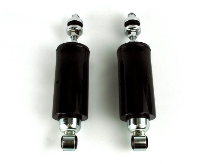 New Black Chrome Height Adjustable Shocks Lowering Kit 2000-2017 Harley Softail