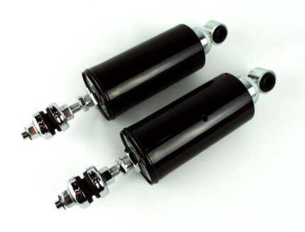 New Black Chrome Height Adjustable Shocks Lowering Kit 2000-2017 Harley Softail