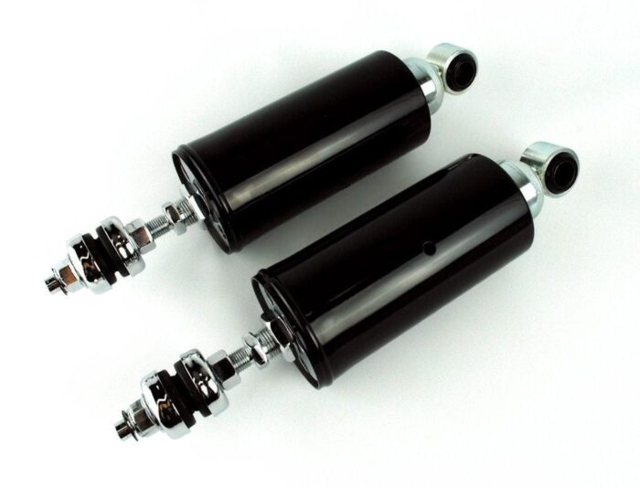 New Black Chrome Height Adjustable Shocks Lowering Kit 2000-2017 Harley Softail