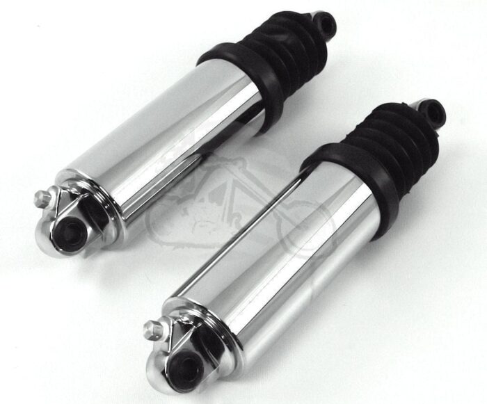 New Chrome Lowering Low Profile 12" Air Shocks 1980-2020 Harley Touring Dresser