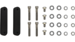 Paul Yaffe Cafe Front Fender Kit 19" Stainless Black Adaptors Harley Touring 06+