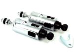 Progressive 422 Chrome Adjustable Rear Lowering Shocks 2000-2017 Harley Softail