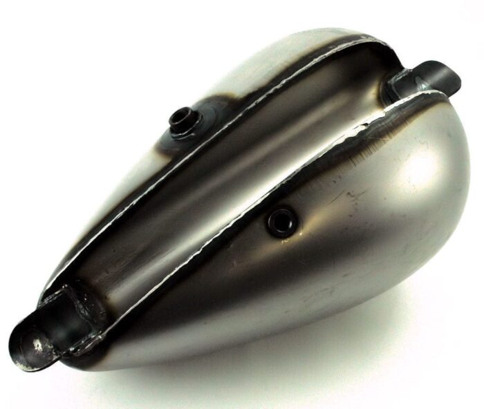 Raw 2.2 Gallon Chopper Wasp Peanut Gas Tank Single Cap Harley Ironhead XS650 Pan