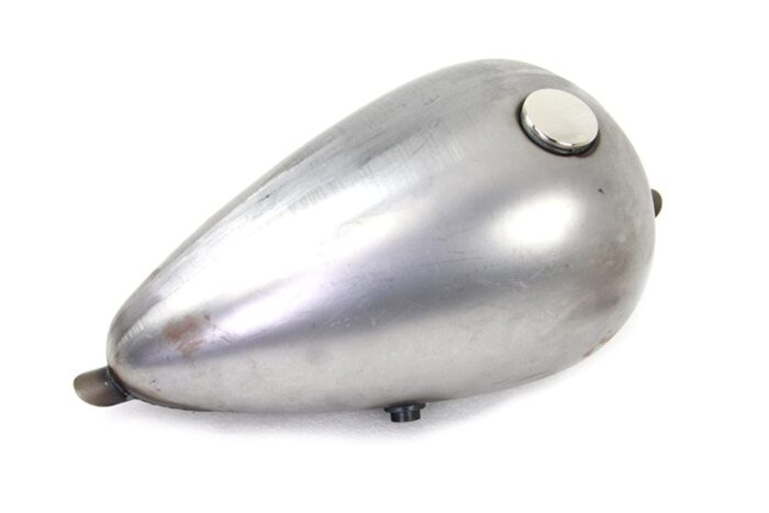 Raw 2.2 Gallon Chopper Wasp Peanut Gas Tank Single Cap Harley Ironhead XS650 Pan