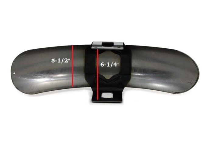 Raw 5-1/2" Steel Front 48 1200X Front Fender with Brackets Harley Sportster 10+