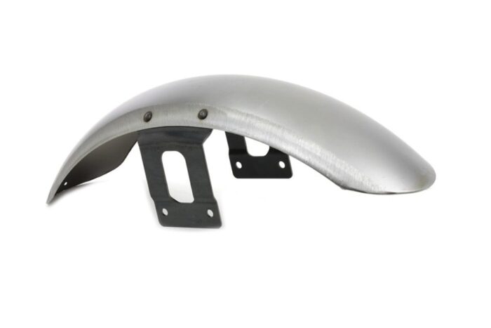 Raw 5-1/2" Steel Front 48 1200X Front Fender with Brackets Harley Sportster 10+