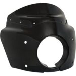 Road Warrior Fairing 11" Dark Smoke Windshield Black Mount Kit Harley FXBB 18+