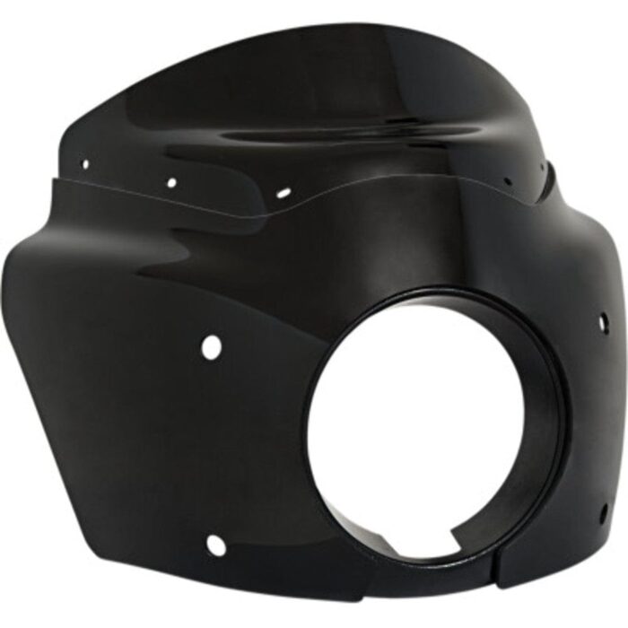 Road Warrior Fairing 11" Dark Smoke Windshield Black Mount Kit Harley FXBB 18+