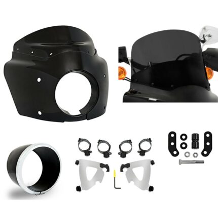 Road Warrior Fairing 11 Dark Smoke Windshield Polished Kit Harley Low Rider S 20