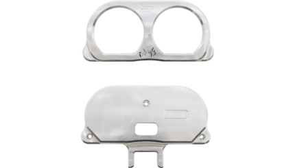 SLYFOX Dual Gauge Mount Unfinished OE Sold Each Hardware Harley Touring 15-22