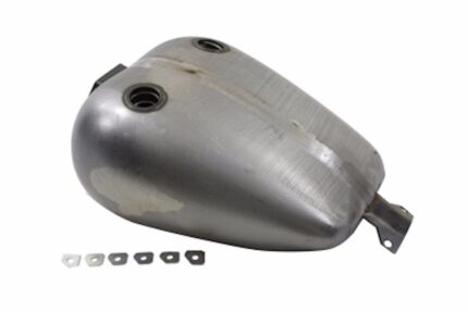 Smooth 4 Gallon Fat Bob Bobbed Dual Cap Mustang Fuel Gas Tank Harley FXR 38-0081