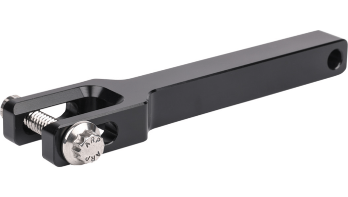 Thrashin OG Extension Speedometer Gauge Relocation Bracket Black Aluminum Harley