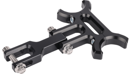 Thrashin Speedometer Holeshot Gauge Relocation Bracket Black Aluminum Harley