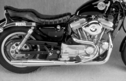 Thunderheader 2 into 1 Chrome Exhaust Pipe System Harley Sportster XL 1986-2003