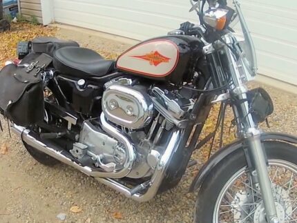 Thunderheader 2 into 1 Chrome Exhaust Pipe System Harley Sportster XL 1986-2003