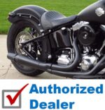 Thunderheader Black 2 Into 1 Header Muffler Exhaust Pipe System Harley Softail