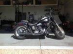Thunderheader Black 2 Into 1 Pipe Exhaust System Harley Softail FXST FLST 12-17