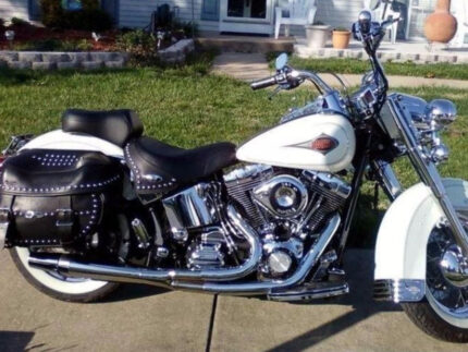 Thunderheader Chrome 2 Into 1 2-1 Full Exhaust Pipe System Harley Softail 86-06