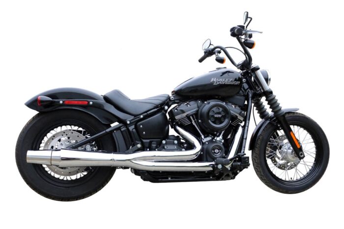 Thunderheader X-Series 2 Into 1 Chrome Exhaust System Pipes Harley Softail 18+