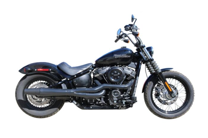 Thunderheader XSeries High Pipe 2 Into 1 Chrome Exhaust System Harley Softail M8