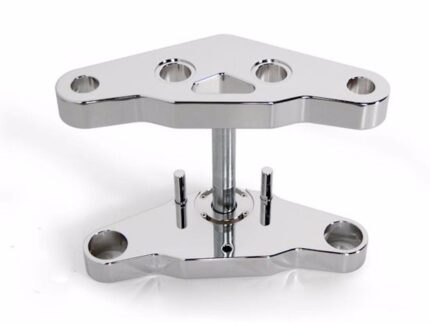 Ultima 5 Degree Raked Chrome Billet Triple Trees Harley Softail FXST 41MM FXDWG