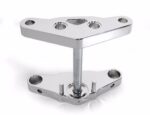 Ultima 5 Degree Raked Chrome Billet Triple Trees Harley Softail FXST 41MM FXDWG