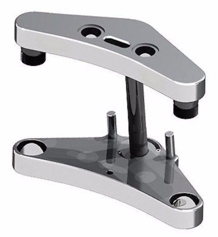 Ultima Boomerang Chrome Billet Triple Trees Harley Softail FXST 41MM 5 Degree