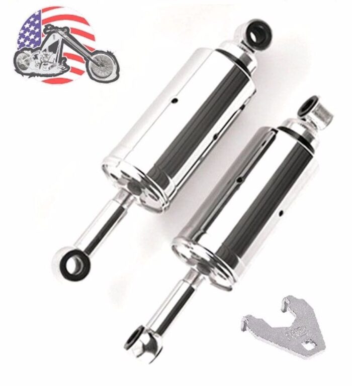 Ultima Chrome Adjustable Lowering Shocks Kit 1989-1999 Harley Softail & Custom