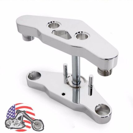 Ultima Smooth Blind Chrome Billet Triple Trees Harley Softail FXST 41MM 5 Degree