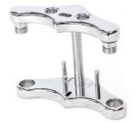 Ultima Zero Rake Chrome Billet Triple Trees Hidden Stem Harley Softail FXST 41MM
