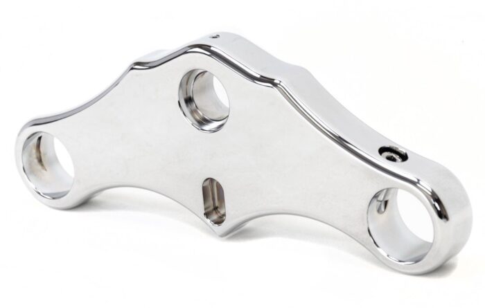 Ultima Zero Rake Chrome Billet Triple Trees Hidden Stem Harley Softail FXST 41MM