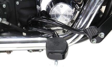 V-Twin Black Further Forward Mid Control Kit Foot Pegs Harley Dyna FXD 2006-2017