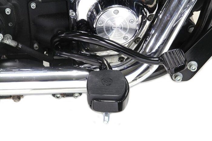 V-Twin Black Further Forward Mid Control Kit Foot Pegs Harley Dyna FXD 2006-2017