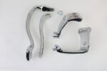 V-Twin Chrome Further Forward Mid Control Kit Foot Pegs Harley Dyna FXD 06-17
