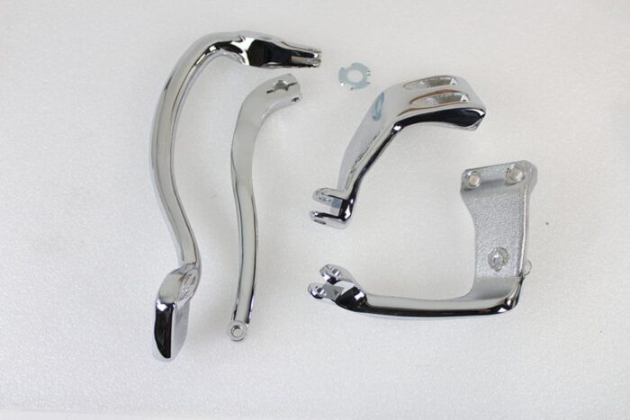 V-Twin Chrome Further Forward Mid Control Kit Foot Pegs Harley Dyna FXD 06-17