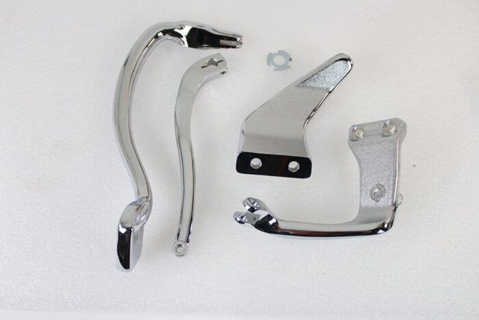 V-Twin Chrome Further Forward Mid Control Kit Foot Pegs Harley Dyna FXD 06-17