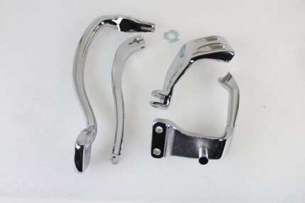 V-Twin Chrome Further Forward Mid Control Kit Foot Pegs Harley Dyna FXD 06-17